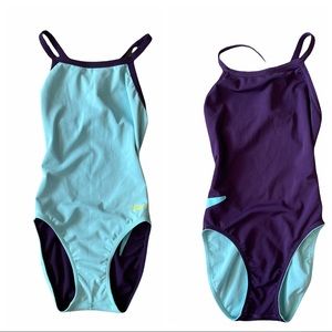 Blue and Purple reversible Speedo suit